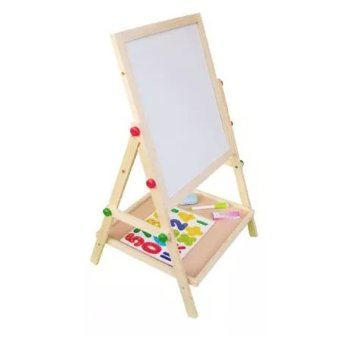 GENERICO - Pizarra Atril Didáctica Magnética Niños + Set Accesorios