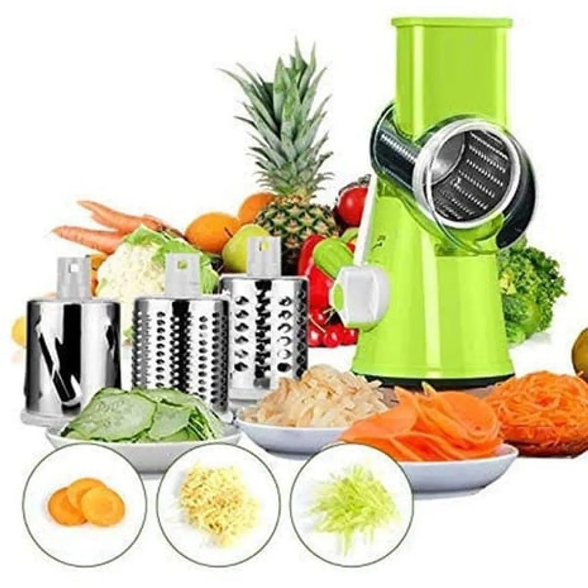 GENERICO - Picadora De Verduras Manual Maquina Multifuncional
