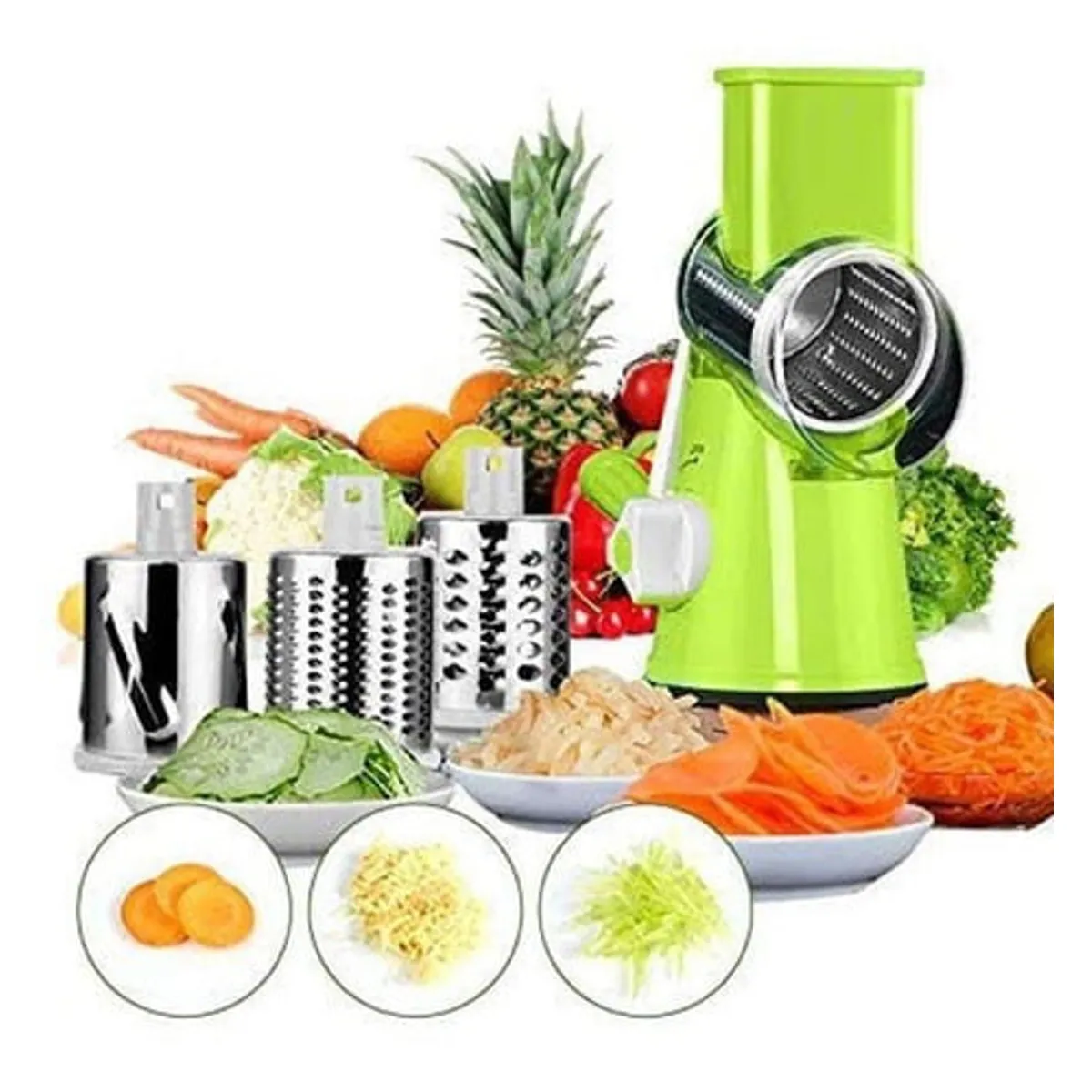 GENERICO - Picadora De Verduras Manual Maquina Multifuncional