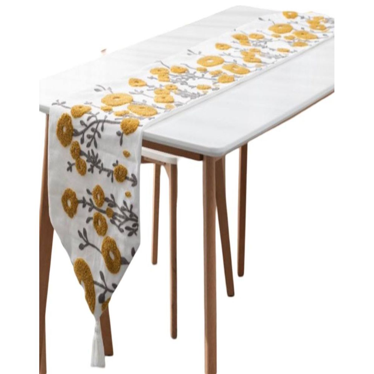 GENERICO - CAMINO DE MESA BORDADO ELEGANTE 33 X 180cm