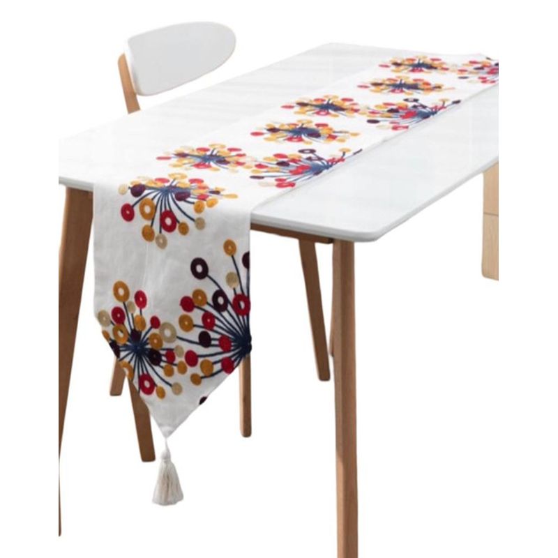 GENERICO - CAMINO DE MESA BORDADO ELEGANTE 33 X 180cm