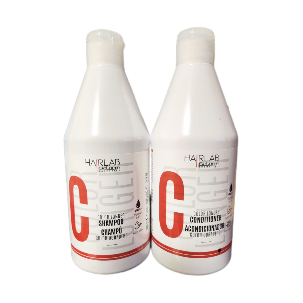 SALERM - kit salerm hairlab shampoo y acondicionador color duradero 600ml c  u