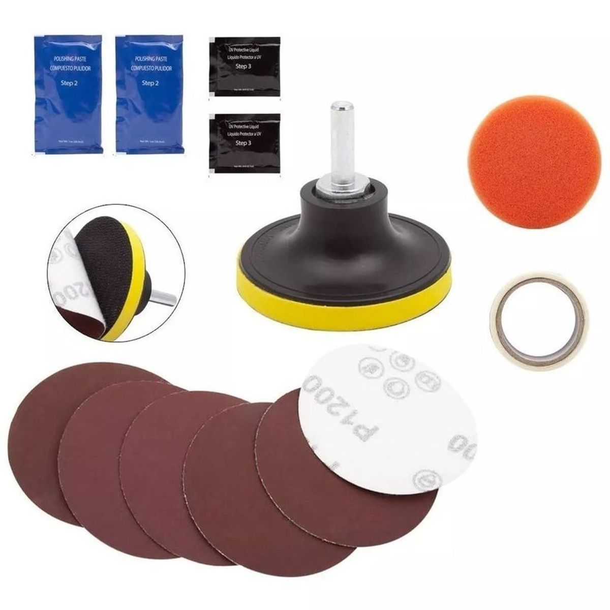 Kit Repara Optico Pulidor De Foco Pulir Limpiar, marca GENERICO - Foto 2