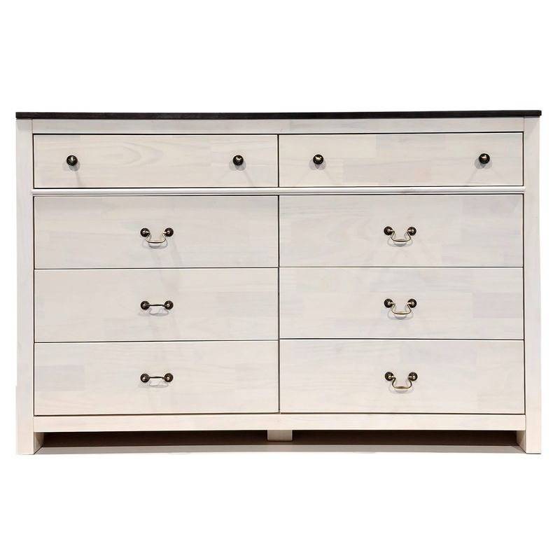 MUEBLES DURAN - Comoda Madera -Julieta 8 Cajones