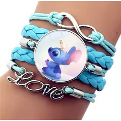 GENERICO - Pulsera Stitch Acrílica Transparente Kawaii