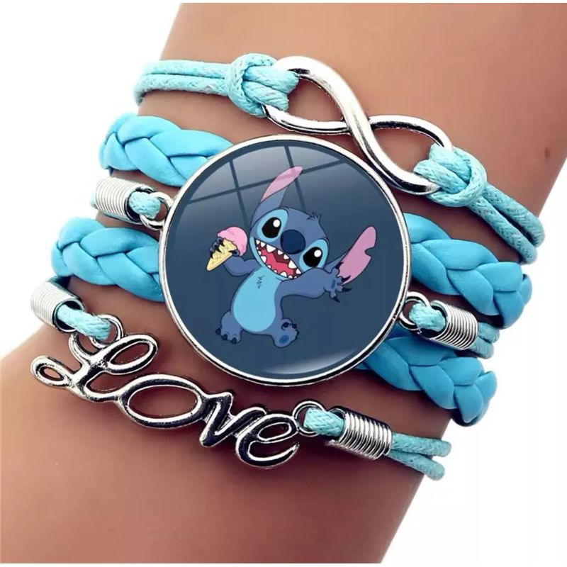 GENERICO - Pulsera Stitch Acrílica Transparente Kawaii