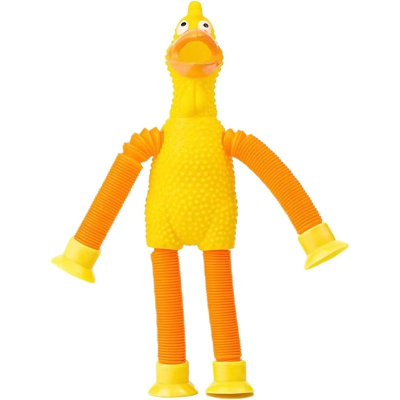 GENERICO - Pollo Chillón Estirable Con Luz led telescópico para niños