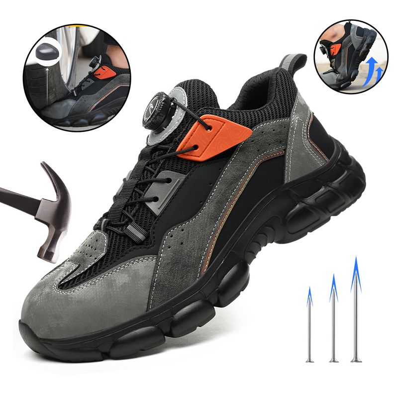 VERCI - Tenis Zapato De Seguridad Hombre Antideslizante Industrial-
