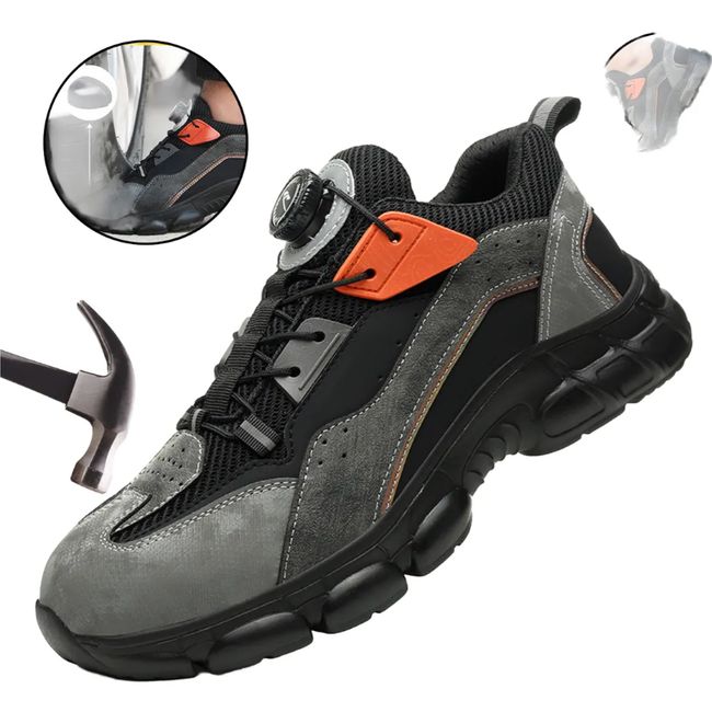 VERCI - Tenis Zapato De Seguridad Hombre Antideslizante Industrial-