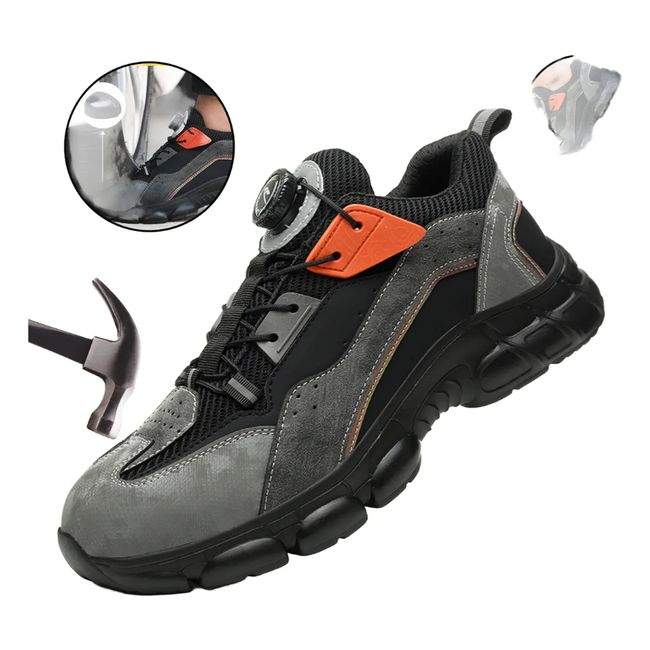 VERCI - Tenis Zapato De Seguridad Hombre Antideslizante Industrial-