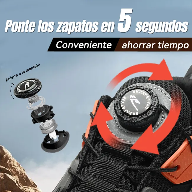 VERCI - Tenis Zapato De Seguridad Hombre Antideslizante Industrial-