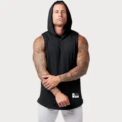KUSSI COLLECTION - Polera Musculosa Premium Gym lisa Black