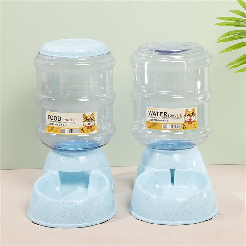 GENERICO - Pack Dispensadore de Agua y Comida para Mascotas