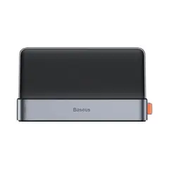 BASEUS - Adaptador Gamer HUB 6x1 Tipo C a HDMI USB x 3 PD RJ45 Gris