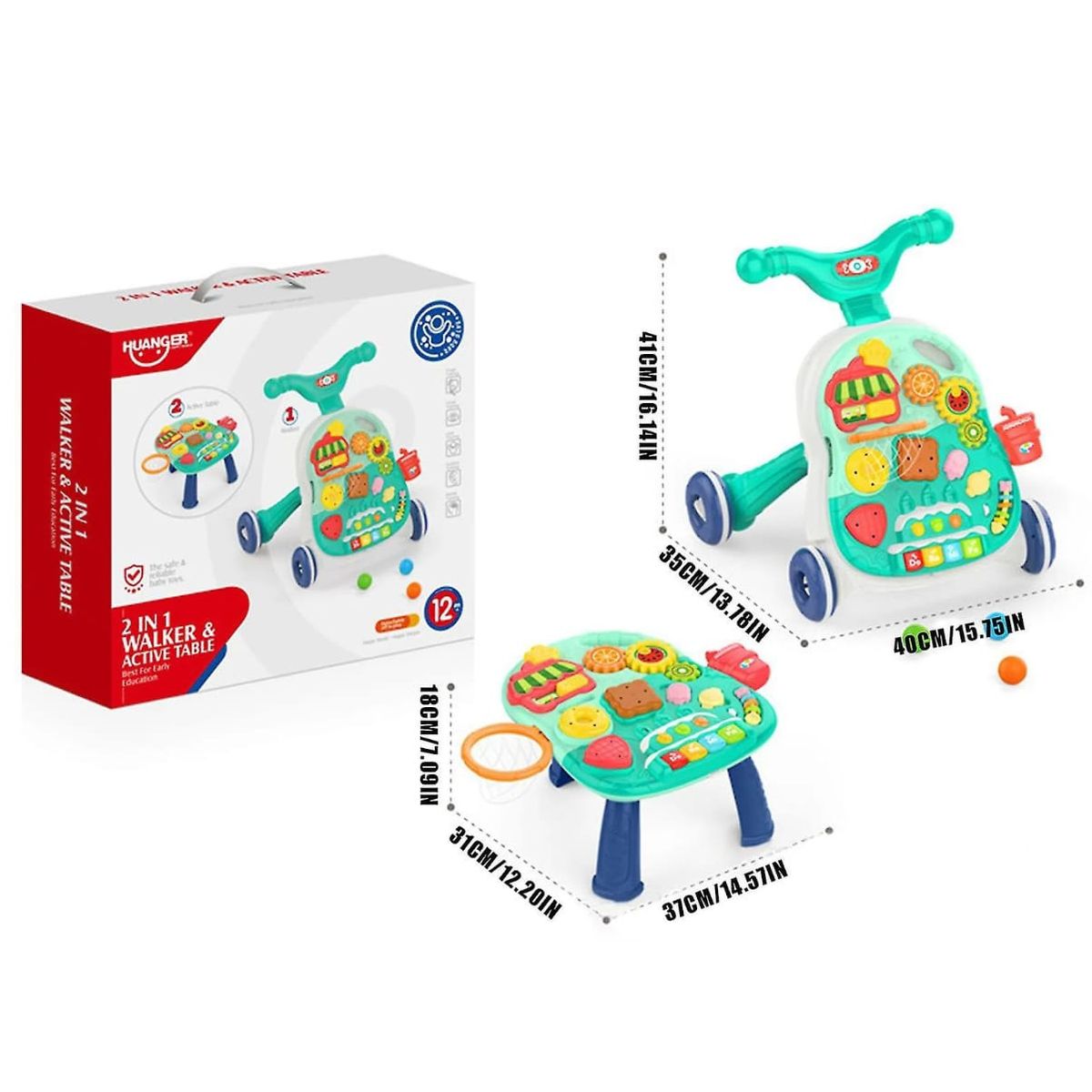 GENERICO - Andador Caminador Correpasillos 2 EN 1 Convertible