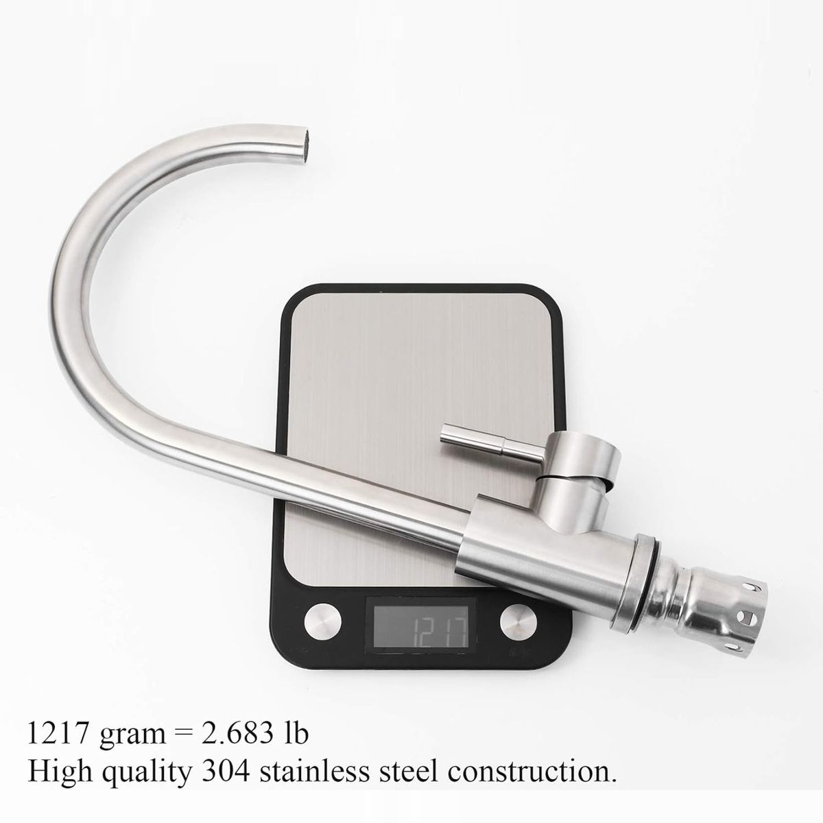 KUANGYE - Llave Monomando Lavaplatos Vertical Inoxidable