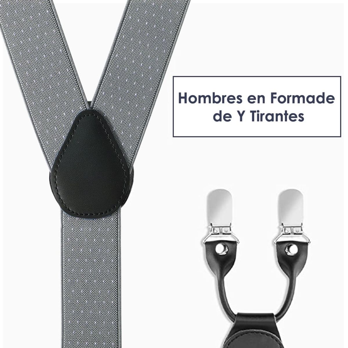 SLOWTON - Suspensor En Caja Hombre Ajustables Y Elástico De Colores