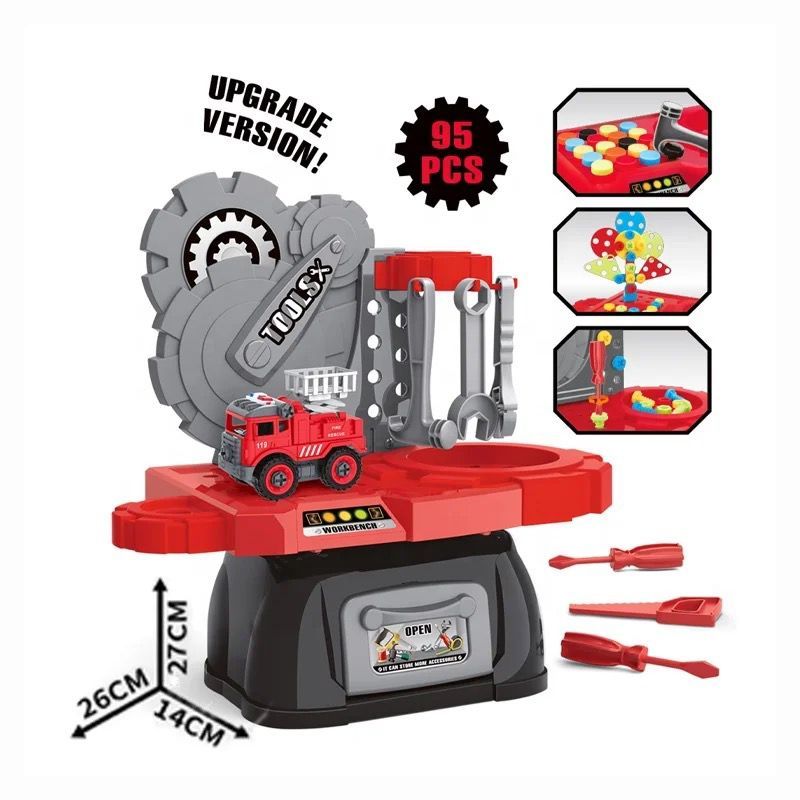 GENERICO - Caja Herramientas Infantil Juego Set Mecánico Niños Bomberos