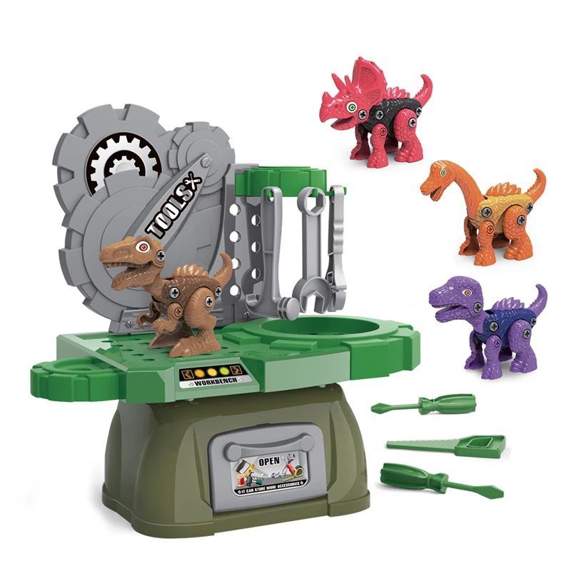 GENERICO - Caja Herramientas Infantil Juego Set Mecánico Dinosaurio