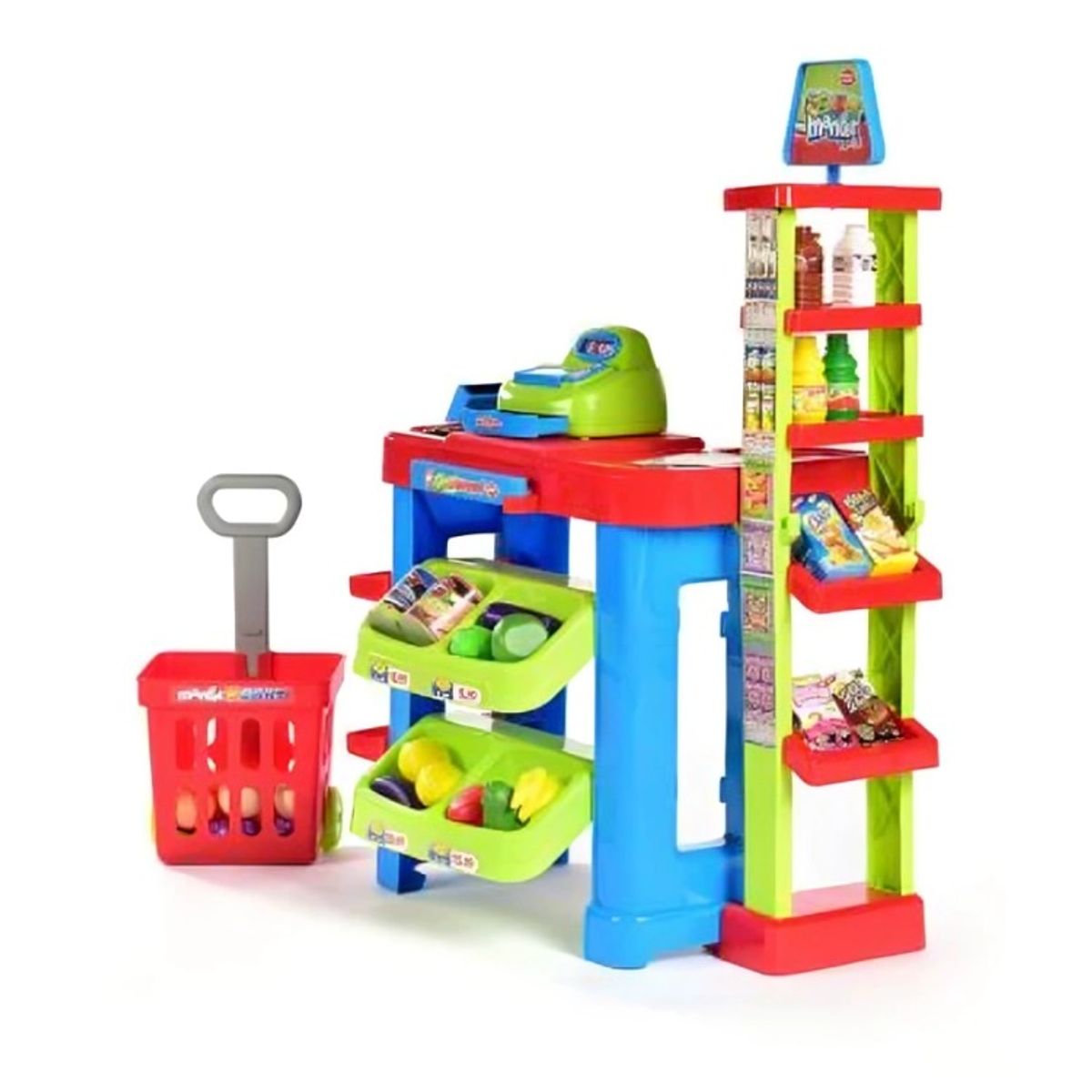 OEM - SET SUPERMERCADO Y CARRITO DE COMPRAS