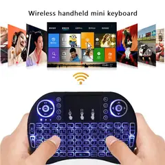 GENERICO - Teclado Inalámbrico alcance 10 mts para tv Luces