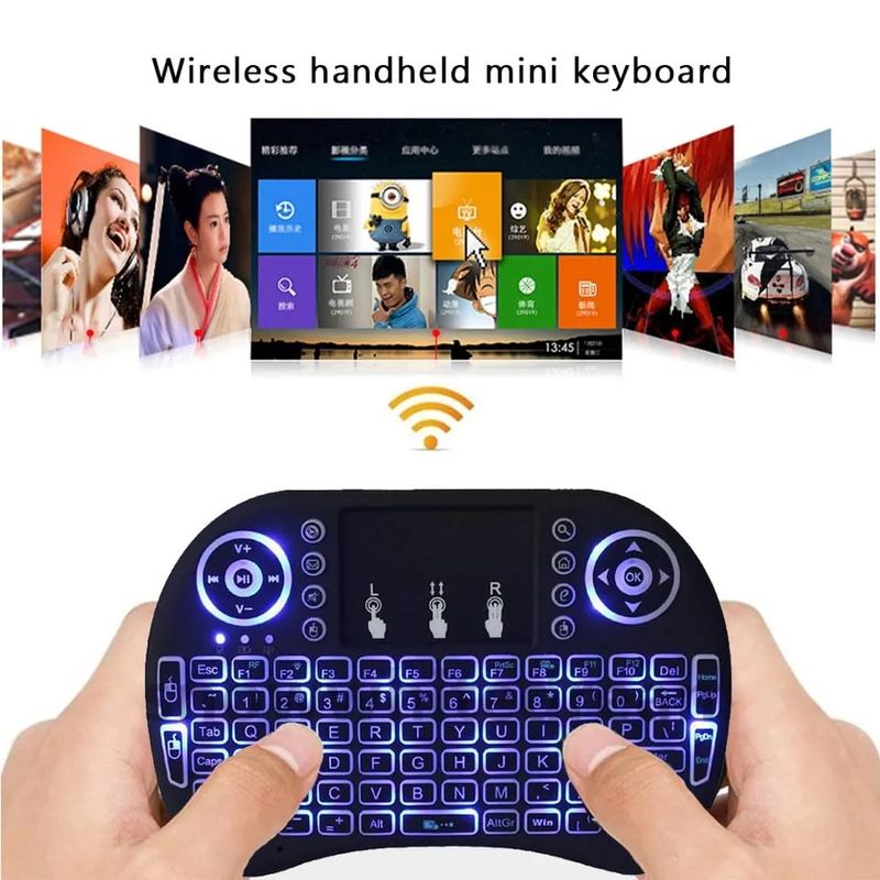 GENERICO - teclado Inalámbrico mini USB para tv box smart tv