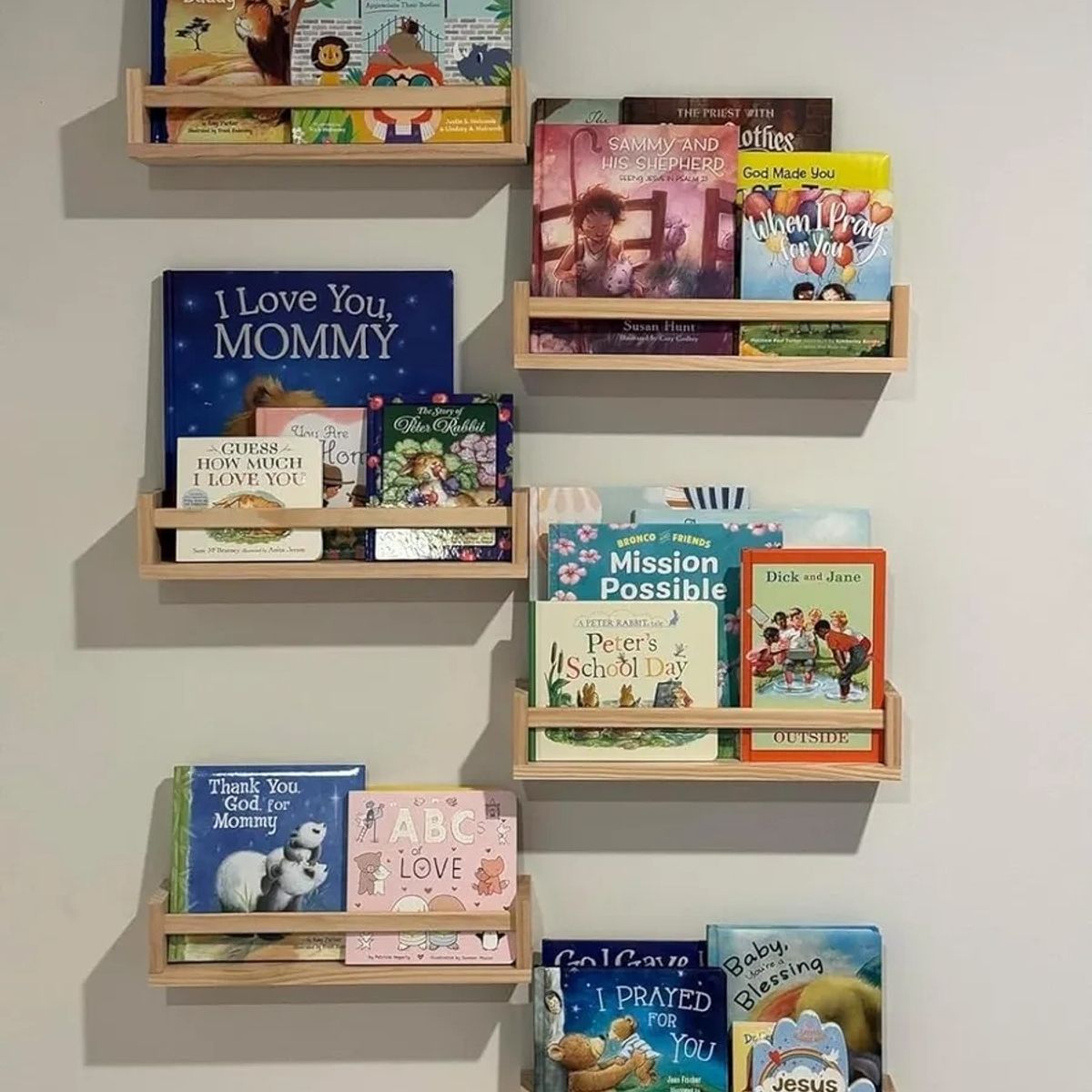 GENERICO - Repisas Flotante De Madera Multifuncional Set de 2 Café