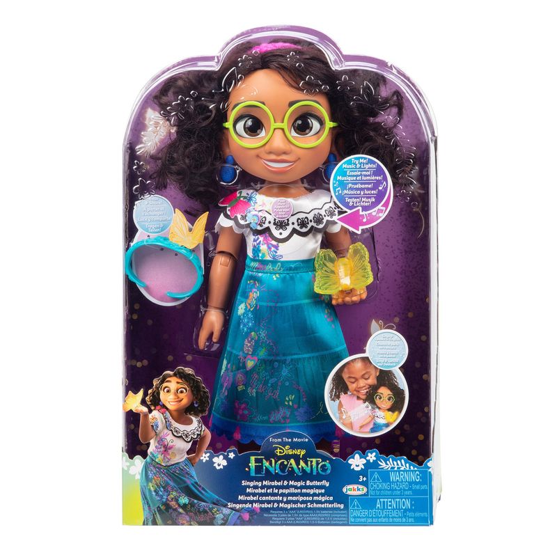 ENCANTO - Muñeca Encanto Mirabel Cantante y Mariposa Mágica