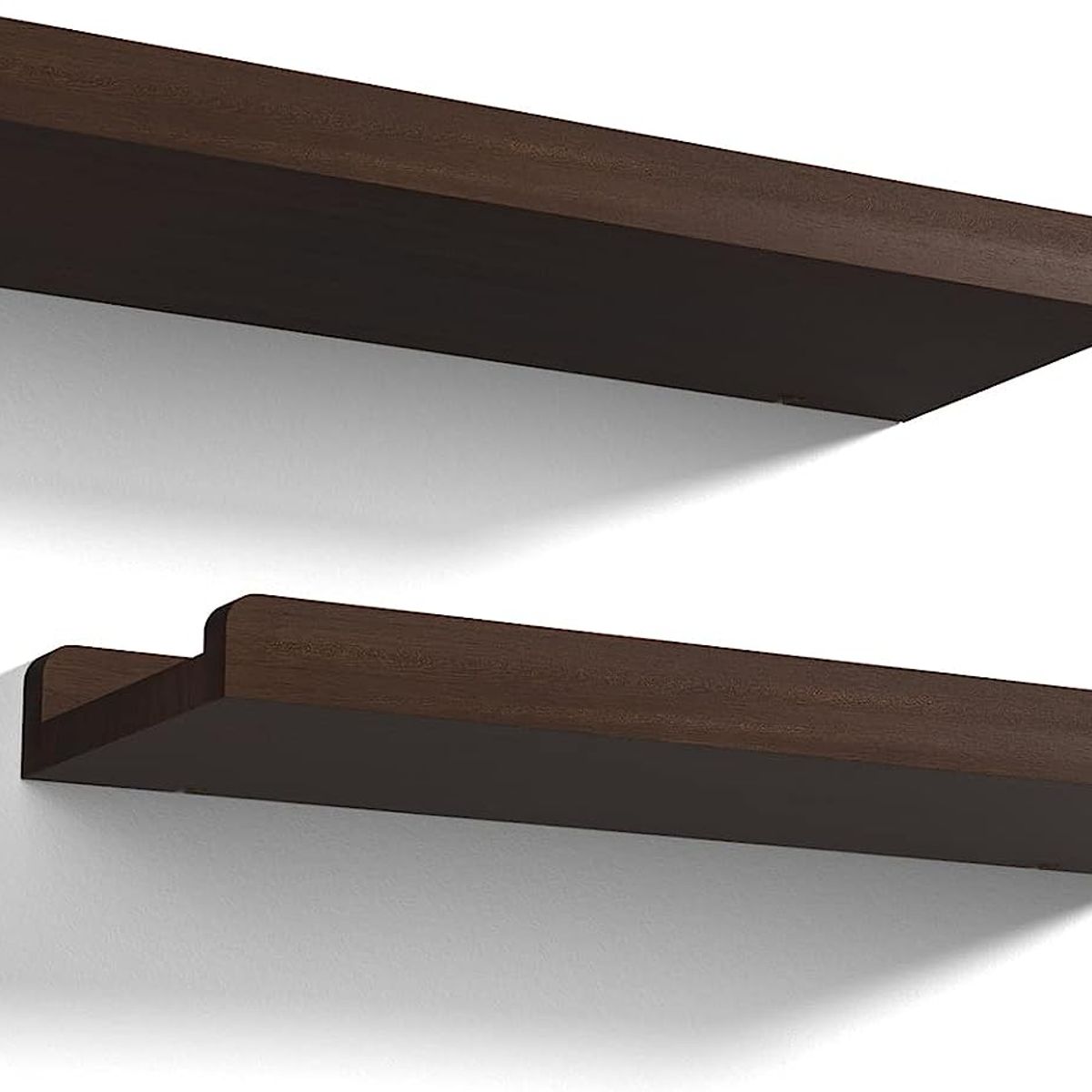 GENERICO - Repisas Flotantes De Madera Modernas Y Rusticas Macizas X2 Marrón