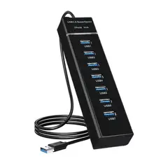 MCI - Hub USB 3.0 de 7 Puertos y Cable Largo de 120cm