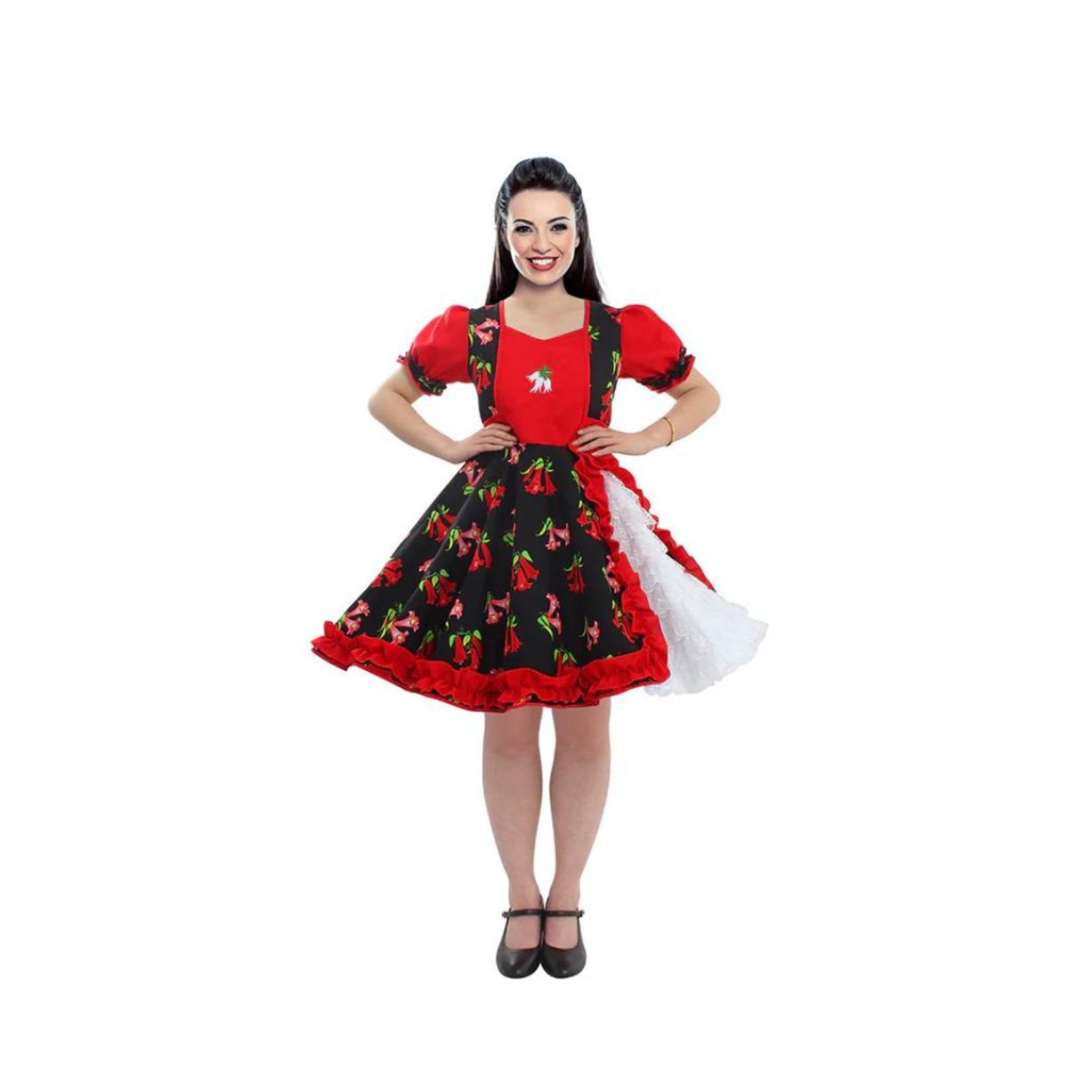 GENERICO - Traje Huasa China Fiestas Patrias Para Mujer
