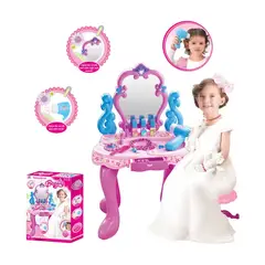 GENERICO - Tocador De Maquillaje Para Juguetes Accesorios Luces Sonido