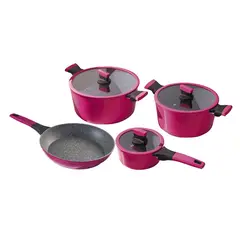KITCHENWARE - BATERIA ALUM FORJADO SOHO 7 PZS CHERRY