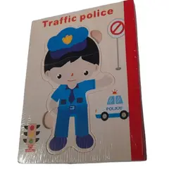 TOLIPA - Libro de Madera formato Puzzle de trabajos y personajes PB-C3