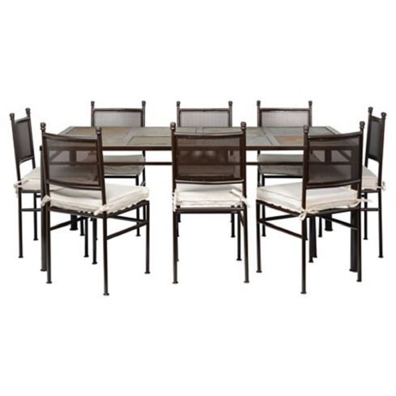 MUEBLES Y TERRAZAS - Comedor de terraza 8 personas 8 sillas cachito