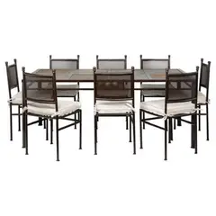 MUEBLES Y TERRAZAS - Comedor de terraza 8 personas 8 sillas cachito