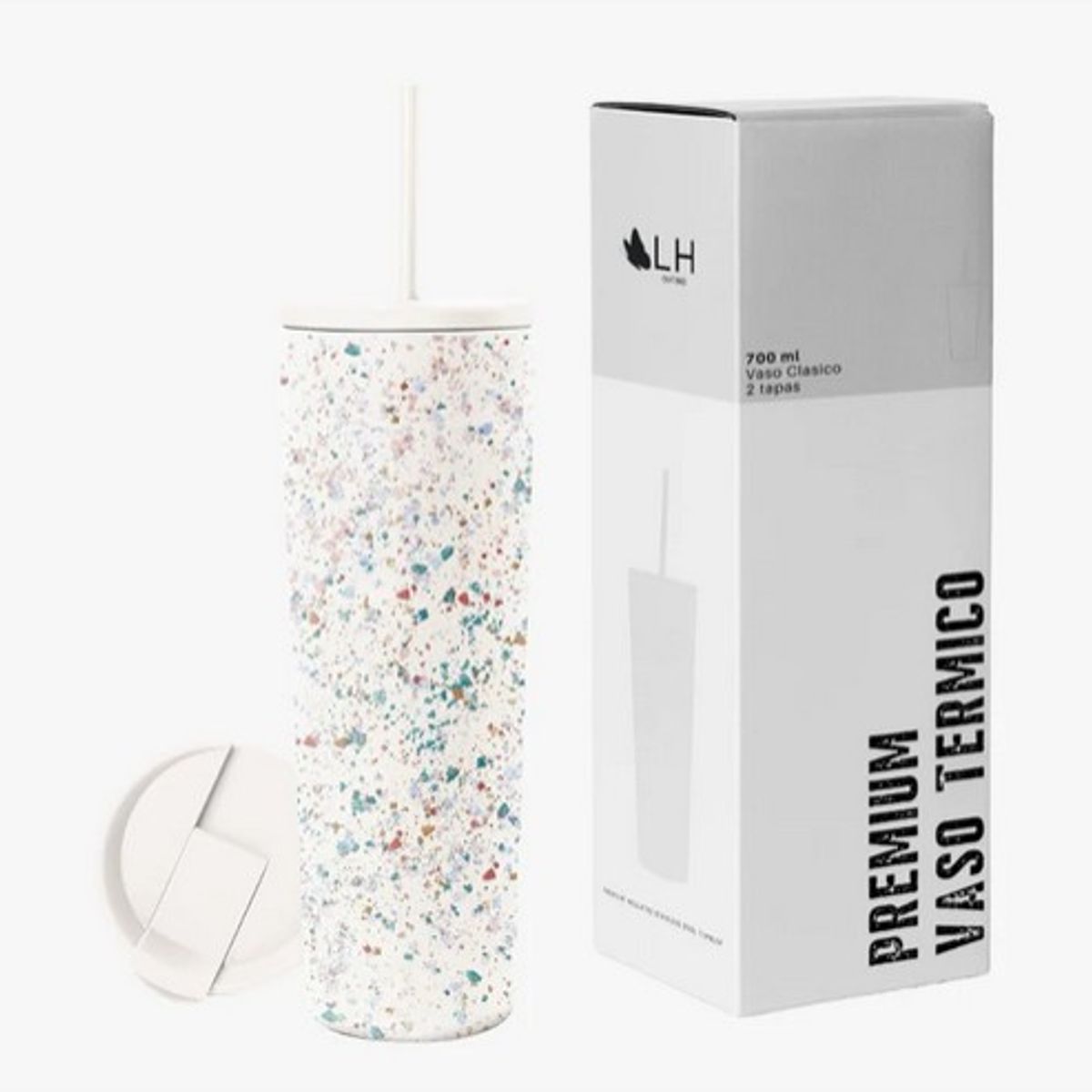 HAZ TU CLICK - VASO TERMICO PREMIUM 700ML CONFETI