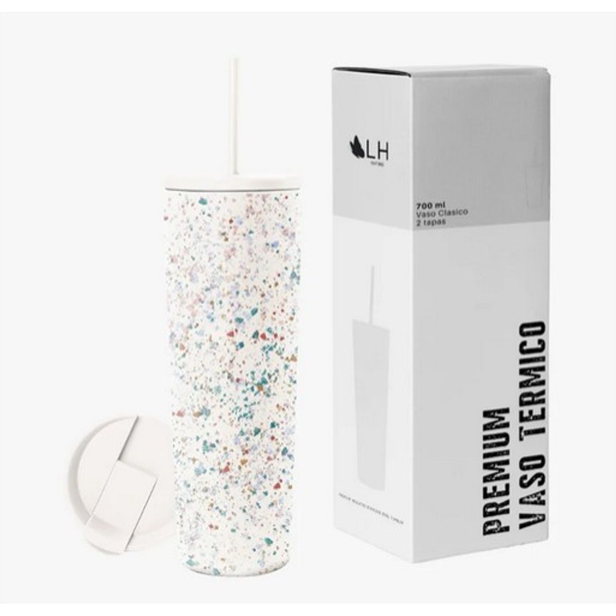 HAZ TU CLICK - VASO TERMICO PREMIUM 700ML CONFETI