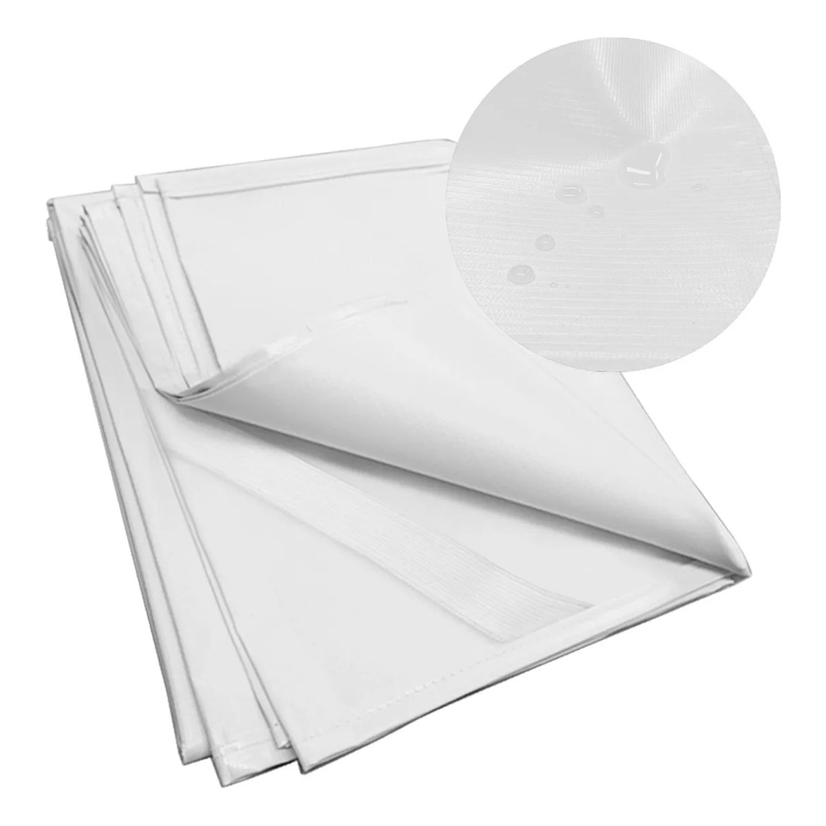 TOPMEDIC - Pack 2 Unidades Cubre Colchón PVC Impermeable De 1 Plaza y Media Con Elásticos