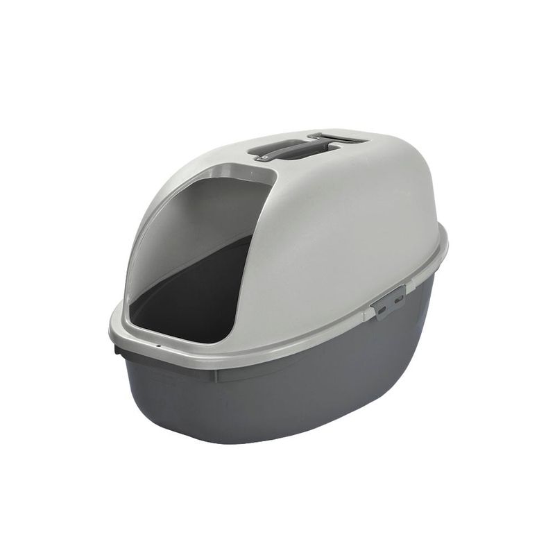 RIMAX - Arenero Para Gato Gris con pala 40.5x60x40.5 cm Rimax RIMAX