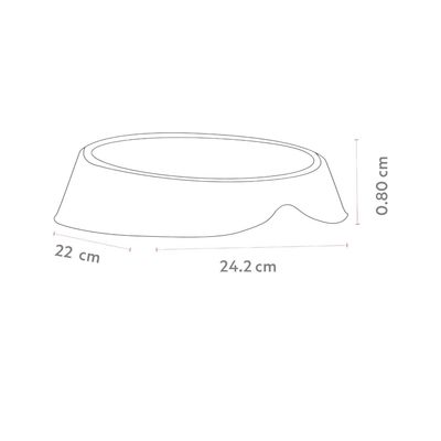 Imagen 2 del producto Plato Comedero Bebedero Para Mascota Beige 1 L