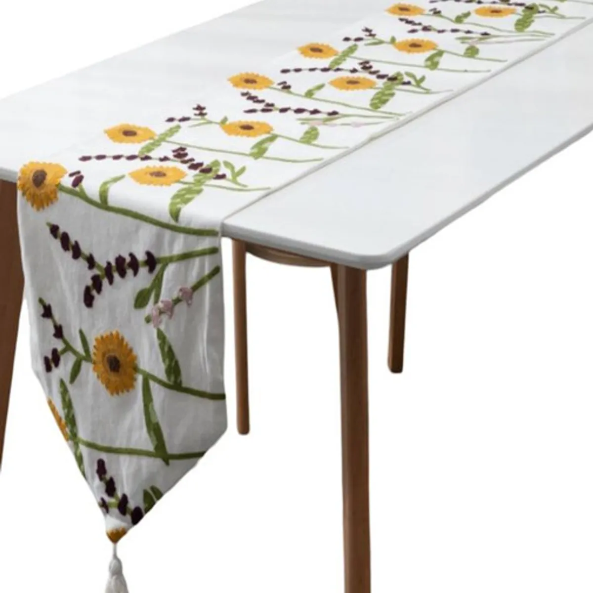 GENERICO - CAMINO DE MESA BORDADO ELEGANTE 33 X 180cm