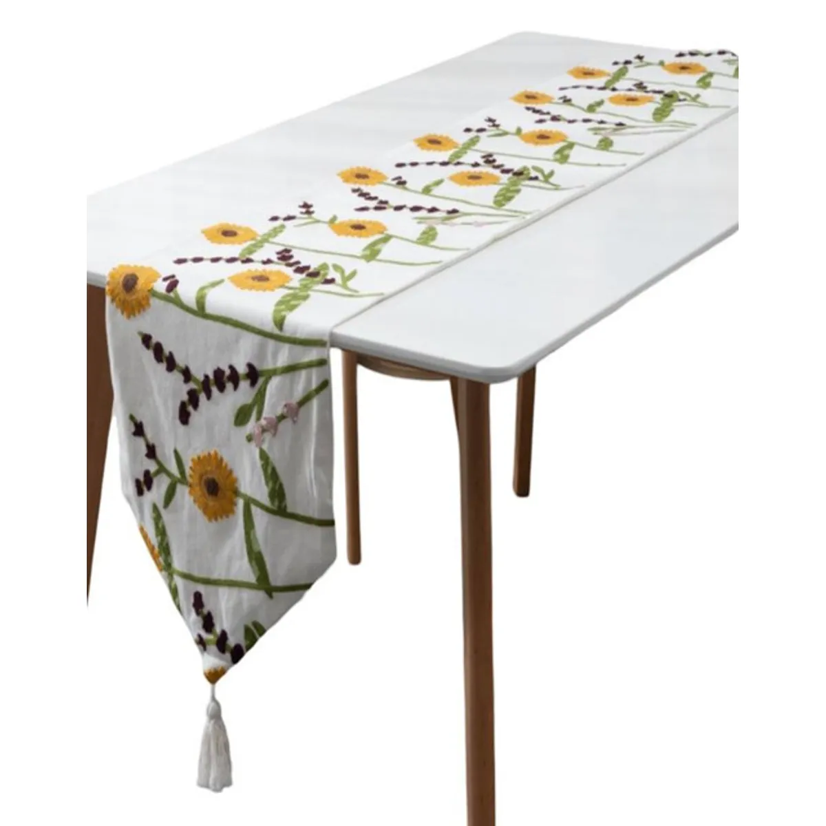 GENERICO - CAMINO DE MESA BORDADO ELEGANTE 33 X 180cm