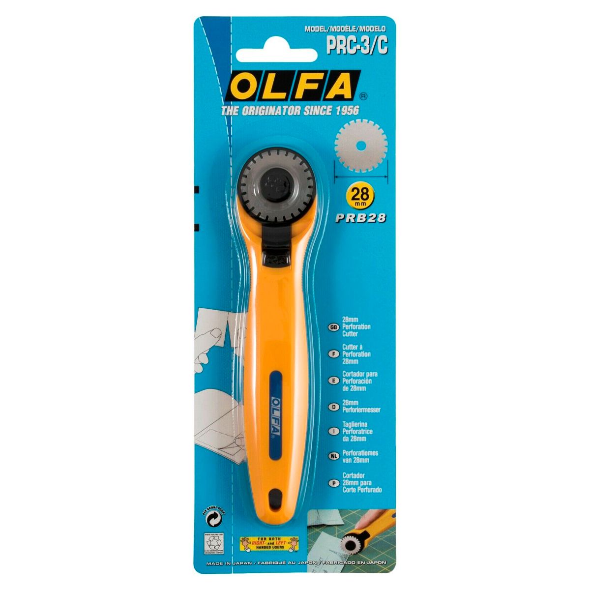 OLFA - Cuchillo Rotativo para Prepicar 28mm