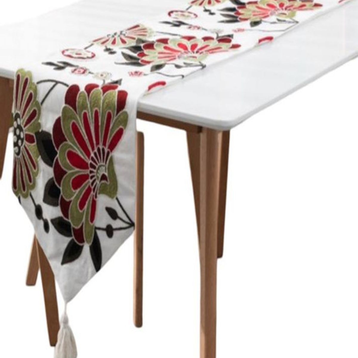 GENERICO - CAMINO DE MESA BORDADO ELEGANTE 33 X 180cm