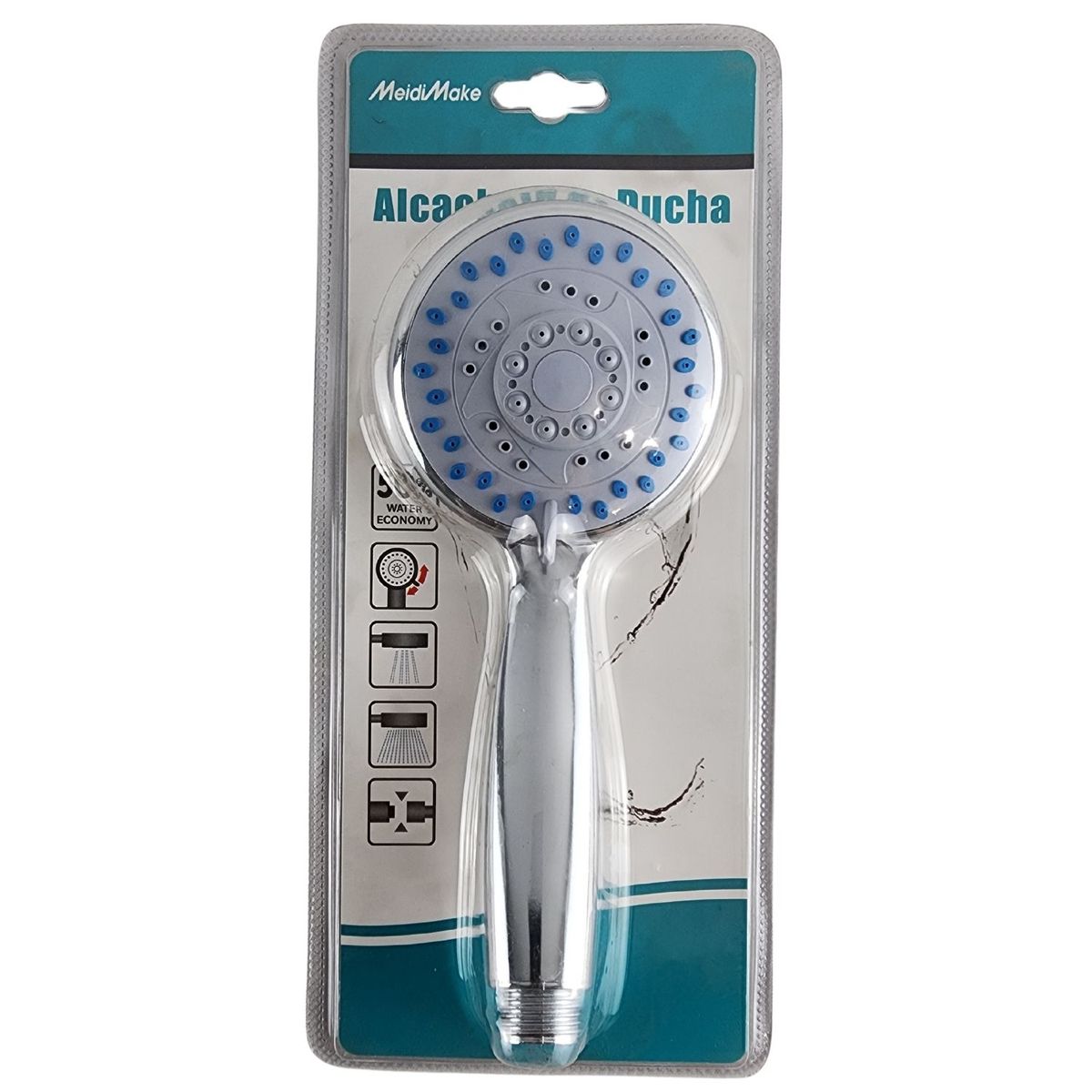 GENERICO - Cabezal Ducha Tipo Teléfono 2 Modos Ajustable Ahorro Agua