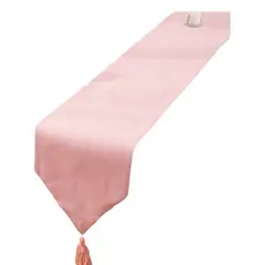 GENERICO - CAMINO DE MESA DE LINO 33 X 180cm Rosa