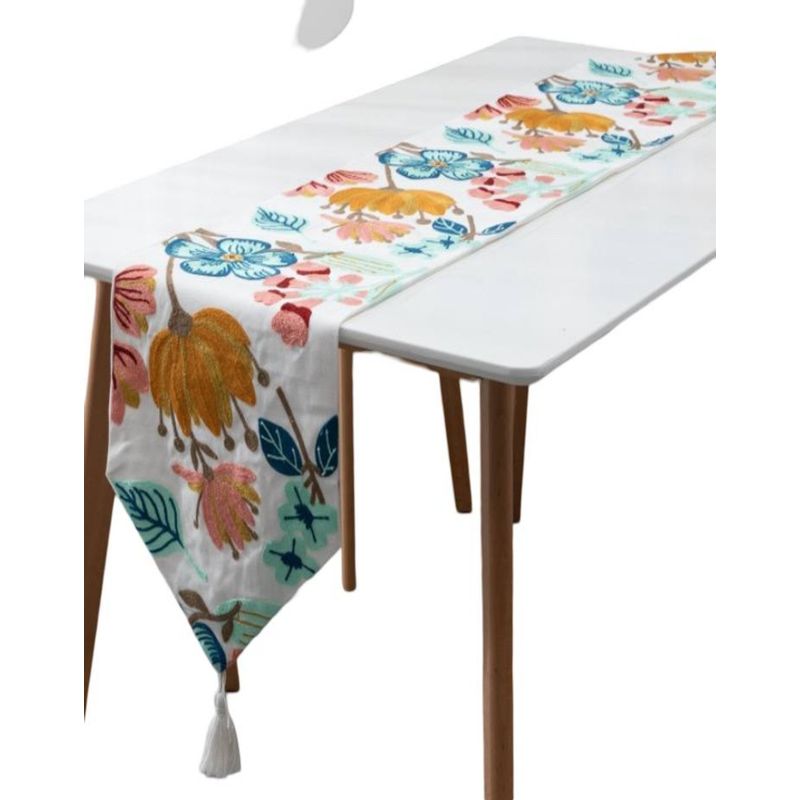 GENERICO - CAMINO DE MESA BORDADO ELEGANTE 33 X 180cm