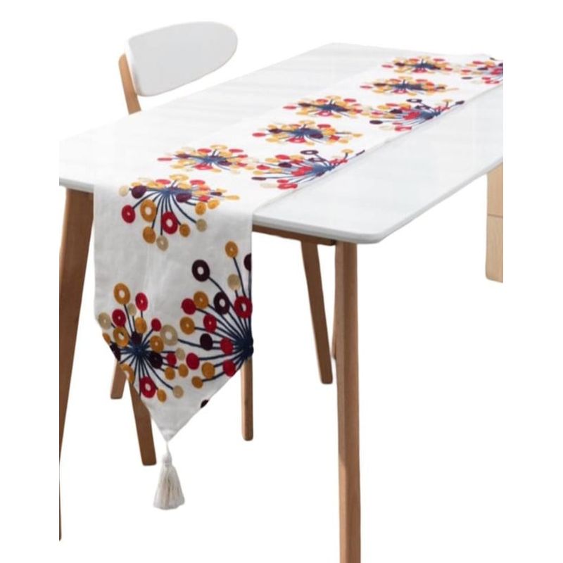 GENERICO - CAMINO DE MESA BORDADO ELEGANTE 33 X 180cm
