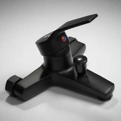 Imagen 2 del producto Grifo Llave Monomando Ducha Tina Negro Premium